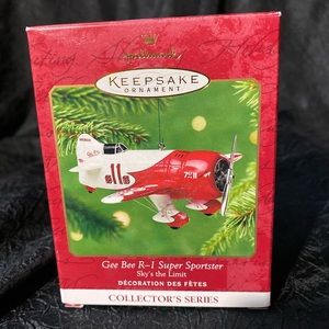 Hallmark Gee Bee plane Christmas ornaments